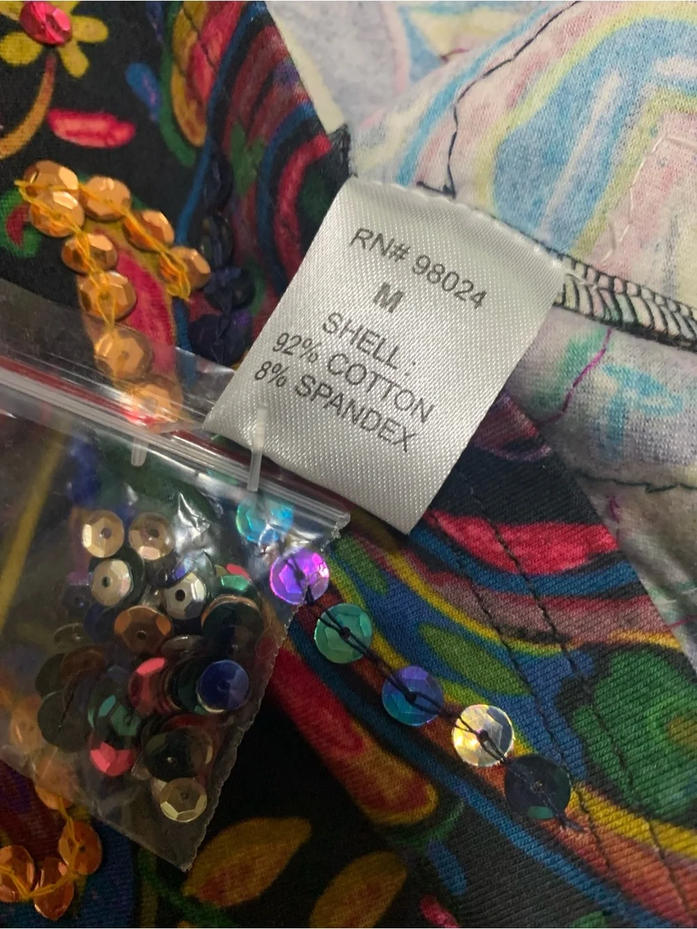 Love The Label Daphne Print Sequin Paisley Mini Skirt NWT - Picture 8 of 12